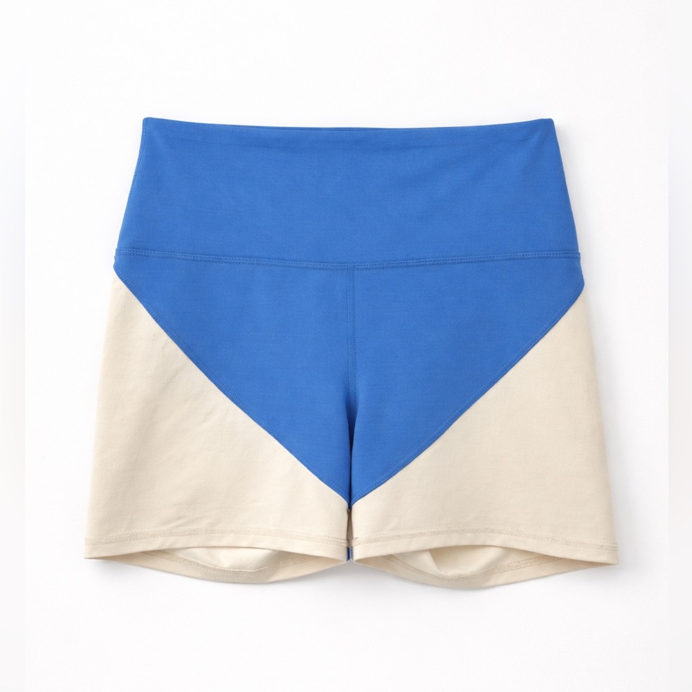 Reformation M EcoStretch 5 inch bike shorts 0160 Granada Sky/Almond medium